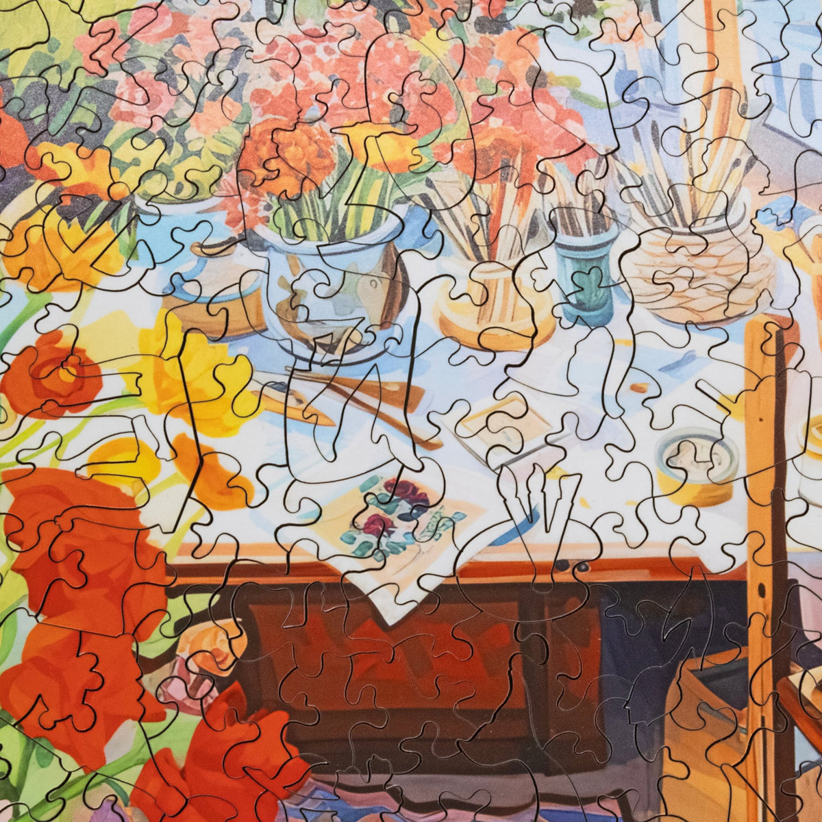 The Artist's Workshop (476 Piece Wooden Art Puzzle) - Nautilus Puzzles - Wooden Jigsaw Puzzles For Adults