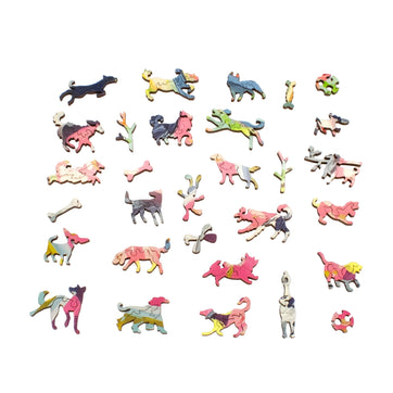 The Ball Hoarder | Dog Puzzle | 502 Wooden Pieces - Nautilus Puzzles - Wooden Jigsaw Puzzles For Adults