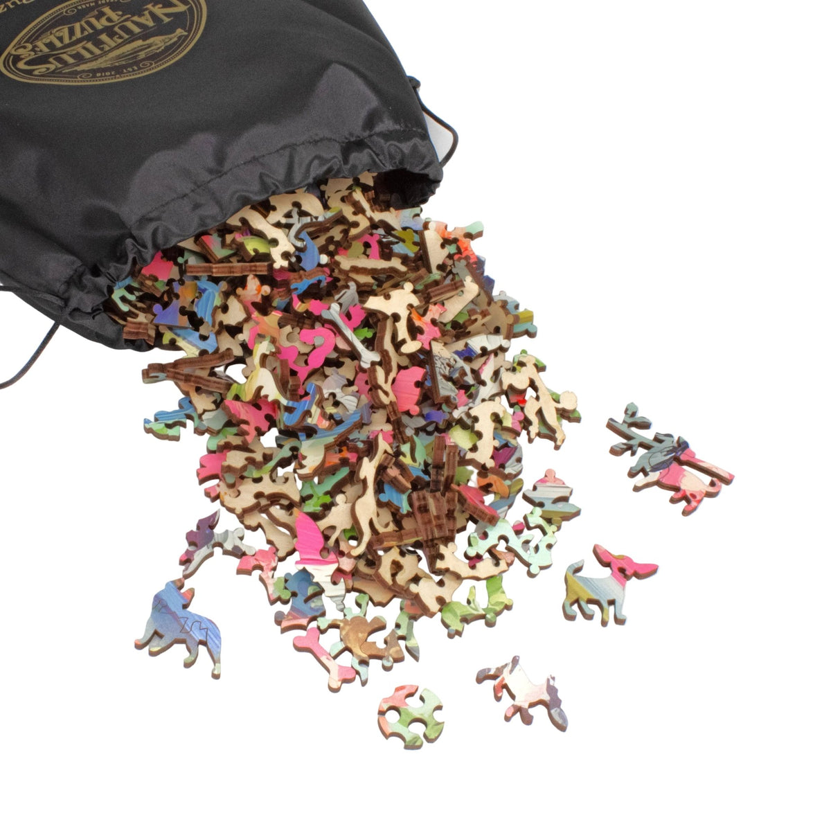 The Ball Hoarder | Dog Puzzle | 502 Wooden Pieces - Nautilus Puzzles - Wooden Jigsaw Puzzles For Adults