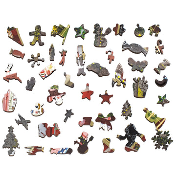 The Christmas Shoppe (482 Piece Wooden Jigsaw Puzzle) - Nautilus Puzzles - Wooden Jigsaw Puzzles For Adults