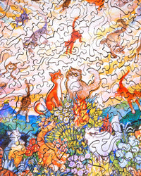 The Creation of Cats (470 Piece Wooden Jigsaw Puzzle) - Nautilus Puzzles - Wooden Jigsaw Puzzles For Adults