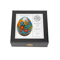 The Floral Egg (51 Piece Shaped Mini Wooden Jigsaw Puzzle) - Nautilus Puzzles - Wooden Jigsaw Puzzles For Adults