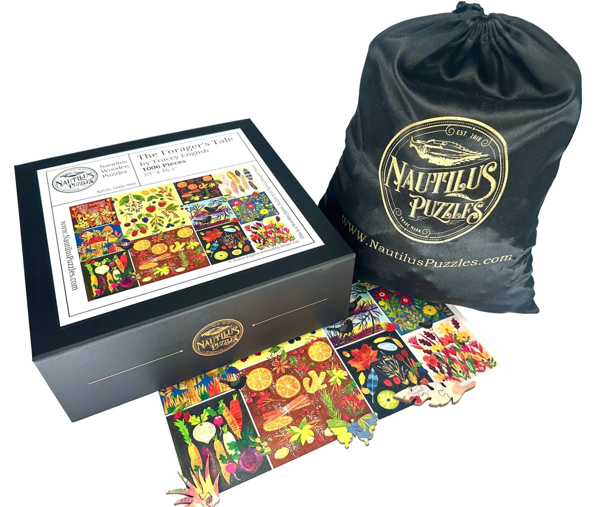 The Forager's Tale | 1006 Piece Wooden Puzzle - Nautilus Puzzles - Wooden Jigsaw Puzzles For Adults