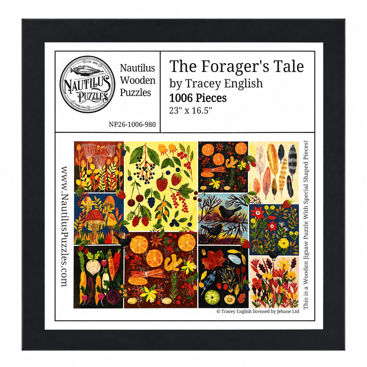 The Forager's Tale | 1006 Piece Wooden Puzzle - Nautilus Puzzles - Wooden Jigsaw Puzzles For Adults