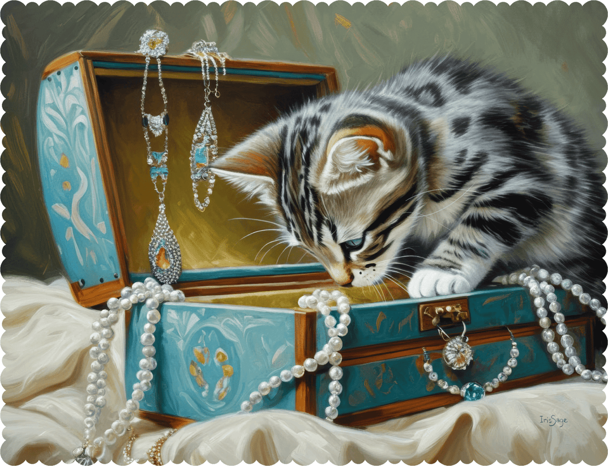 The Jewelry Box: 475 Piece Wooden Cat Puzzle - Nautilus Puzzles - Wooden Jigsaw Puzzles For Adults