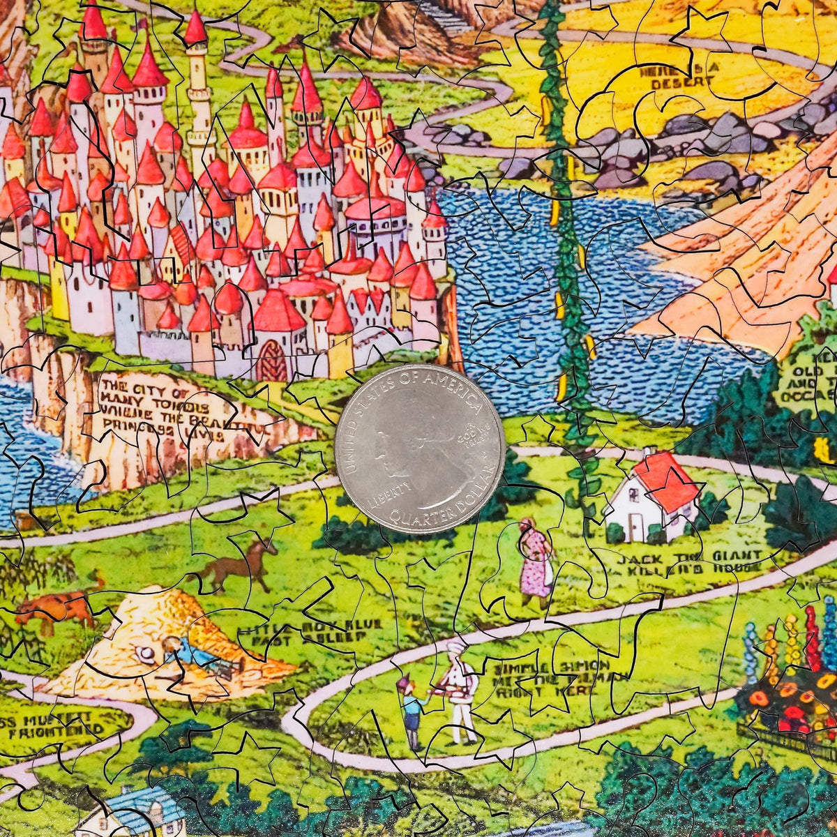 The Land of Make Believe - 516 Piece Wooden Jigsaw Puzzle - Nautilus Puzzles - Wooden Jigsaw Puzzles For Adults