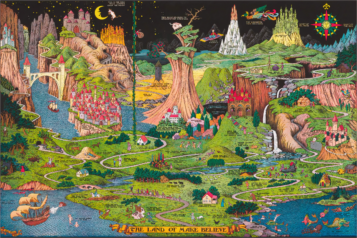 The Land of Make Believe - 516 Piece Wooden Jigsaw Puzzle - Nautilus Puzzles - Wooden Jigsaw Puzzles For Adults