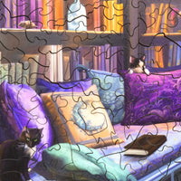 The Laziest Cats in the World (501 Pieces) Wooden Jigsaw Puzzle - Nautilus Puzzles - Wooden Jigsaw Puzzles For Adults
