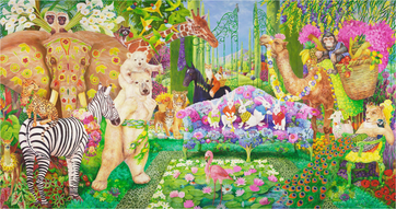 The Living Room (495 Piece Panoramic Wooden Jigsaw Puzzle) - Nautilus Puzzles - Wooden Jigsaw Puzzles For Adults