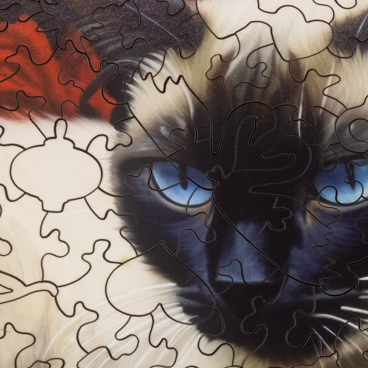 The Lovers: 481 Piece Wooden Cat Puzzle - Nautilus Puzzles - Wooden Jigsaw Puzzles For Adults