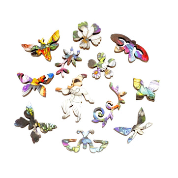 The Magic Egg (59 Piece Shaped Mini Wooden Jigsaw Puzzle) - Nautilus Puzzles - Wooden Jigsaw Puzzles For Adults