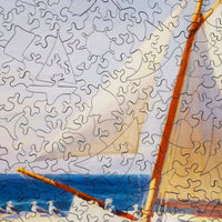 The Martha McKeen by Edward Hopper. 384 Pieces Wooden Jigsaw Puzzle. - Nautilus Puzzles - Wooden Jigsaw Puzzles For Adults