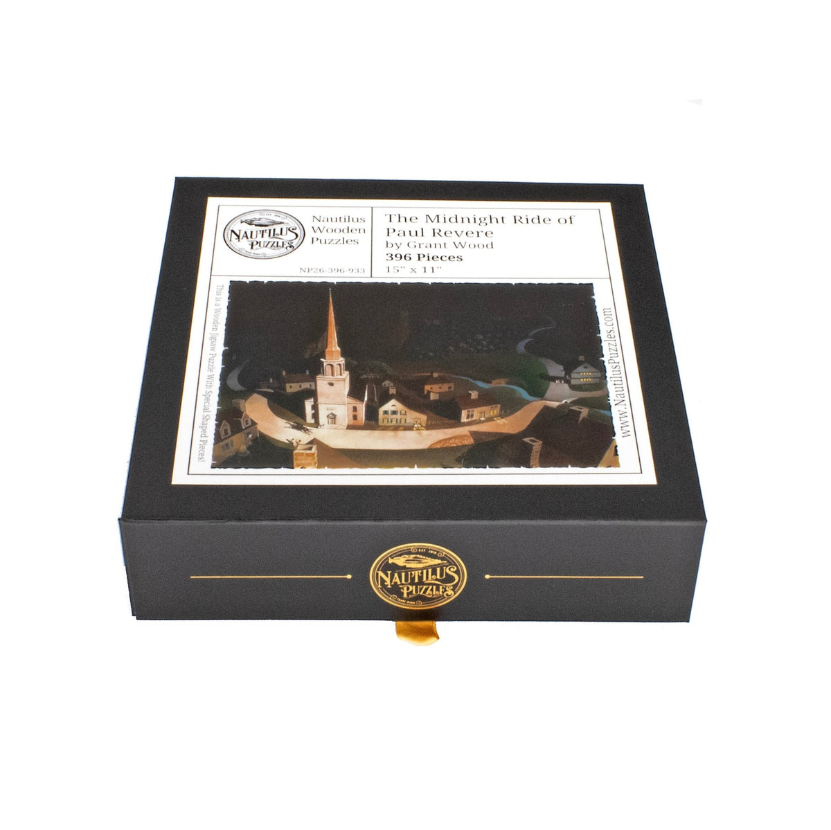 The Midnight Ride of Paul Revere (396 Piece Wooden Jigsaw Puzzle) - Nautilus Puzzles - Wooden Jigsaw Puzzles For Adults