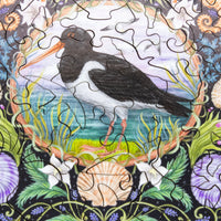 The Oyster Catcher (50 Piece Mini Wooden Jigsaw Puzzle) - Nautilus Puzzles - Wooden Jigsaw Puzzles For Adults