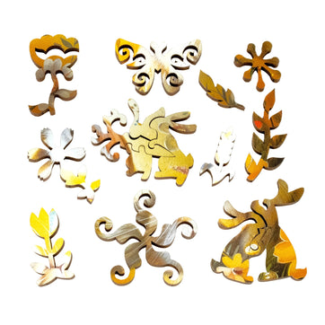 The Painted Egg (52 Piece Shaped Mini Wooden Jigsaw Puzzle) - Nautilus Puzzles - Wooden Jigsaw Puzzles For Adults