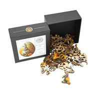 The Painted Egg (52 Piece Shaped Mini Wooden Jigsaw Puzzle) - Nautilus Puzzles - Wooden Jigsaw Puzzles For Adults