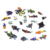 The Painted Orca (474 Piece Wooden Jigsaw Puzzle) - Nautilus Puzzles - Wooden Jigsaw Puzzles For Adults
