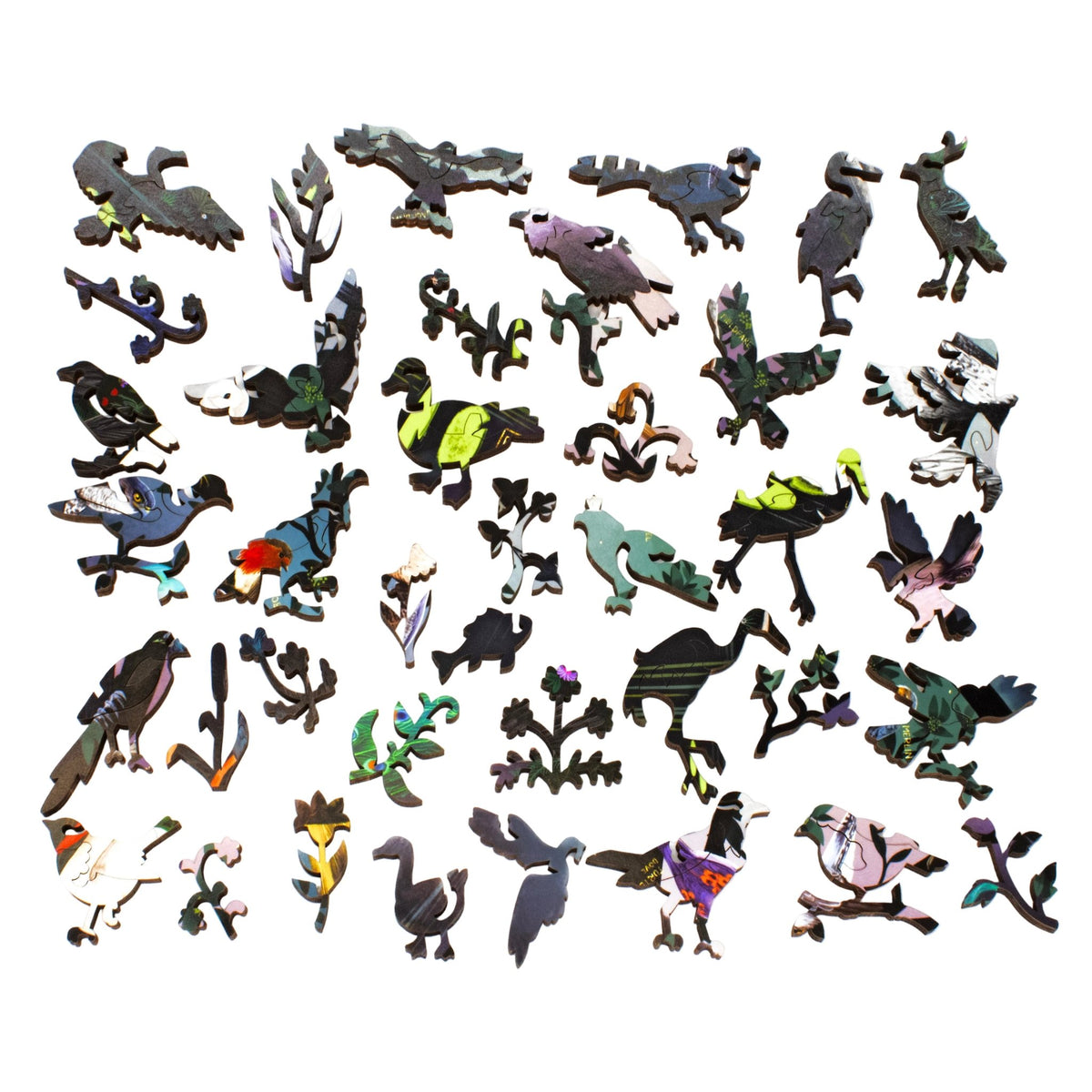 The Parliament of Fowls (511 Piece Wooden Jigsaw Puzzle) - Nautilus Puzzles - Wooden Jigsaw Puzzles For Adults