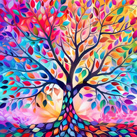 The Rainbow Tree - 10 Piece Tiny Puzzle - Nautilus Puzzles - Wooden Jigsaw Puzzles For Adults