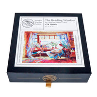 The Reading Window (474 Pieces) Wooden Jigsaw Puzzle - Nautilus Puzzles - Wooden Jigsaw Puzzles For Adults