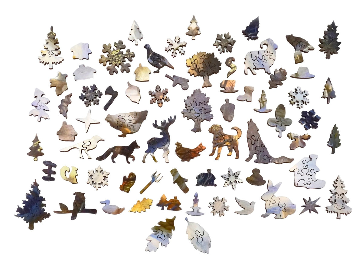 The Shortening Winter's Day is Near a Close (475 Piece Wooden Jigsaw Puzzle) - Nautilus Puzzles - Wooden Jigsaw Puzzles For Adults