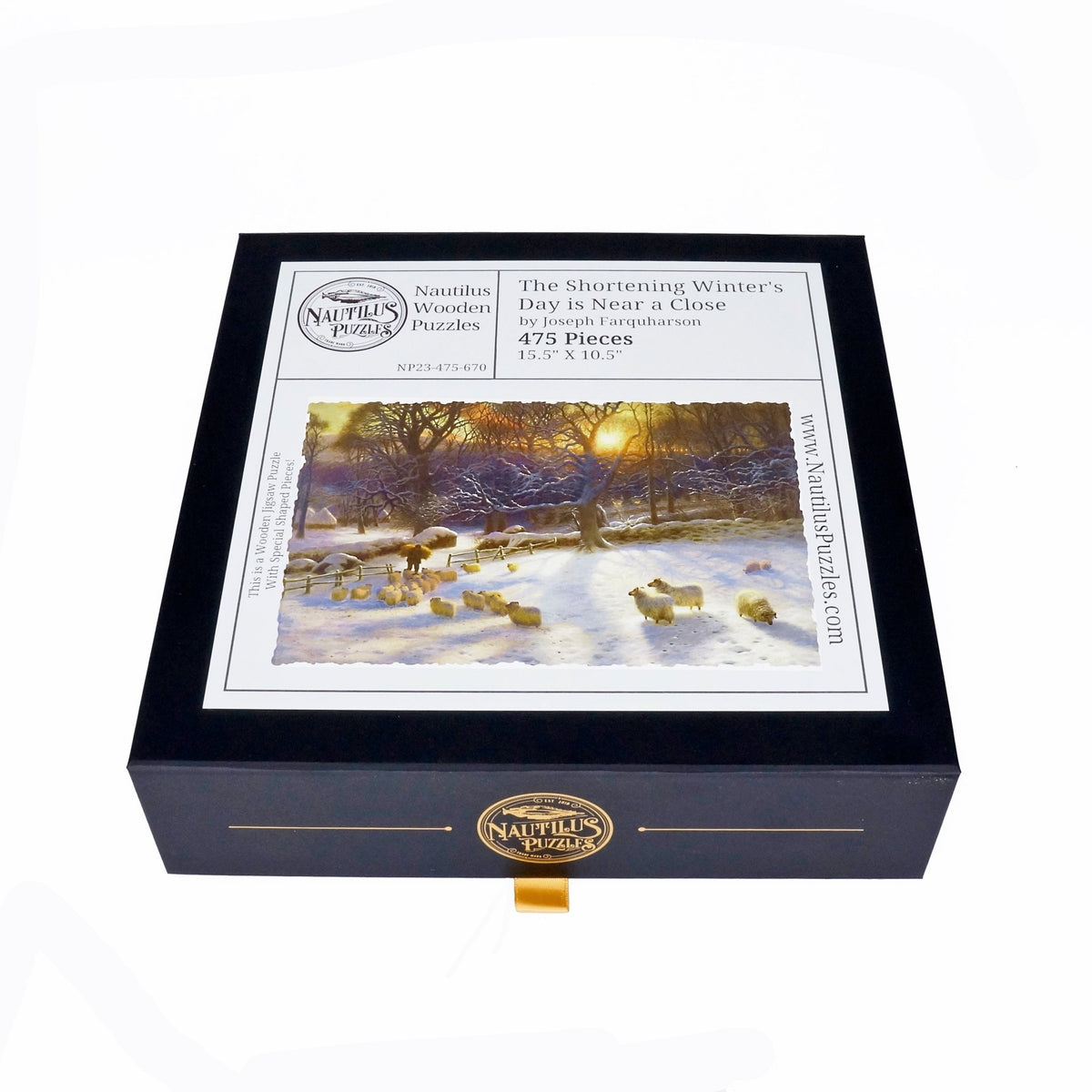 The Shortening Winter's Day is Near a Close (475 Piece Wooden Jigsaw Puzzle) - Nautilus Puzzles - Wooden Jigsaw Puzzles For Adults