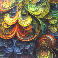 The Spirited Curlicues of Gnarly the Gnome (247 Piece Shaped Wooden Jigsaw Puzzle) - Nautilus Puzzles - Wooden Jigsaw Puzzles For Adults