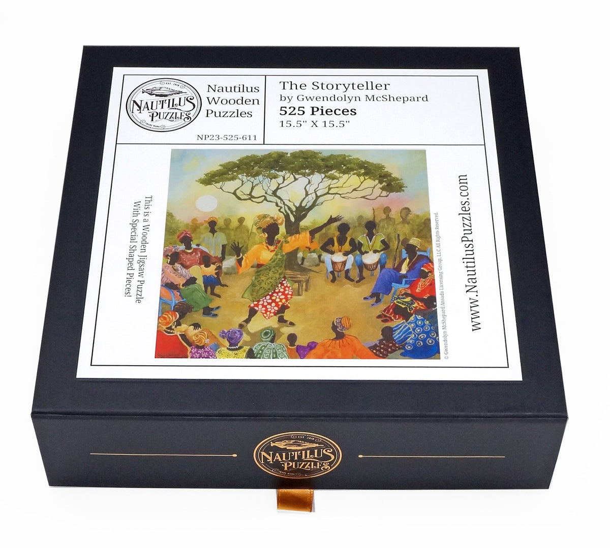 The Storyteller (525 Piece Wooden Jigsaw Puzzle) - Nautilus Puzzles - Wooden Jigsaw Puzzles For Adults