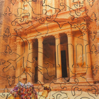 The Treasury, Petra, Jordan (50 Piece Mini Wooden Jigsaw Puzzle) - Nautilus Puzzles - Wooden Jigsaw Puzzles For Adults