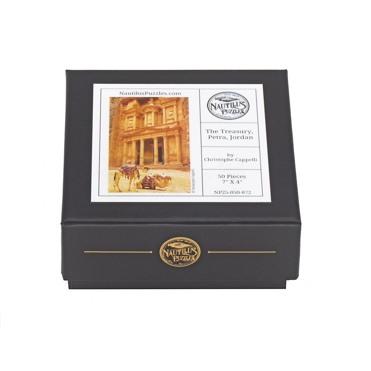 The Treasury, Petra, Jordan (50 Piece Mini Wooden Jigsaw Puzzle) - Nautilus Puzzles - Wooden Jigsaw Puzzles For Adults