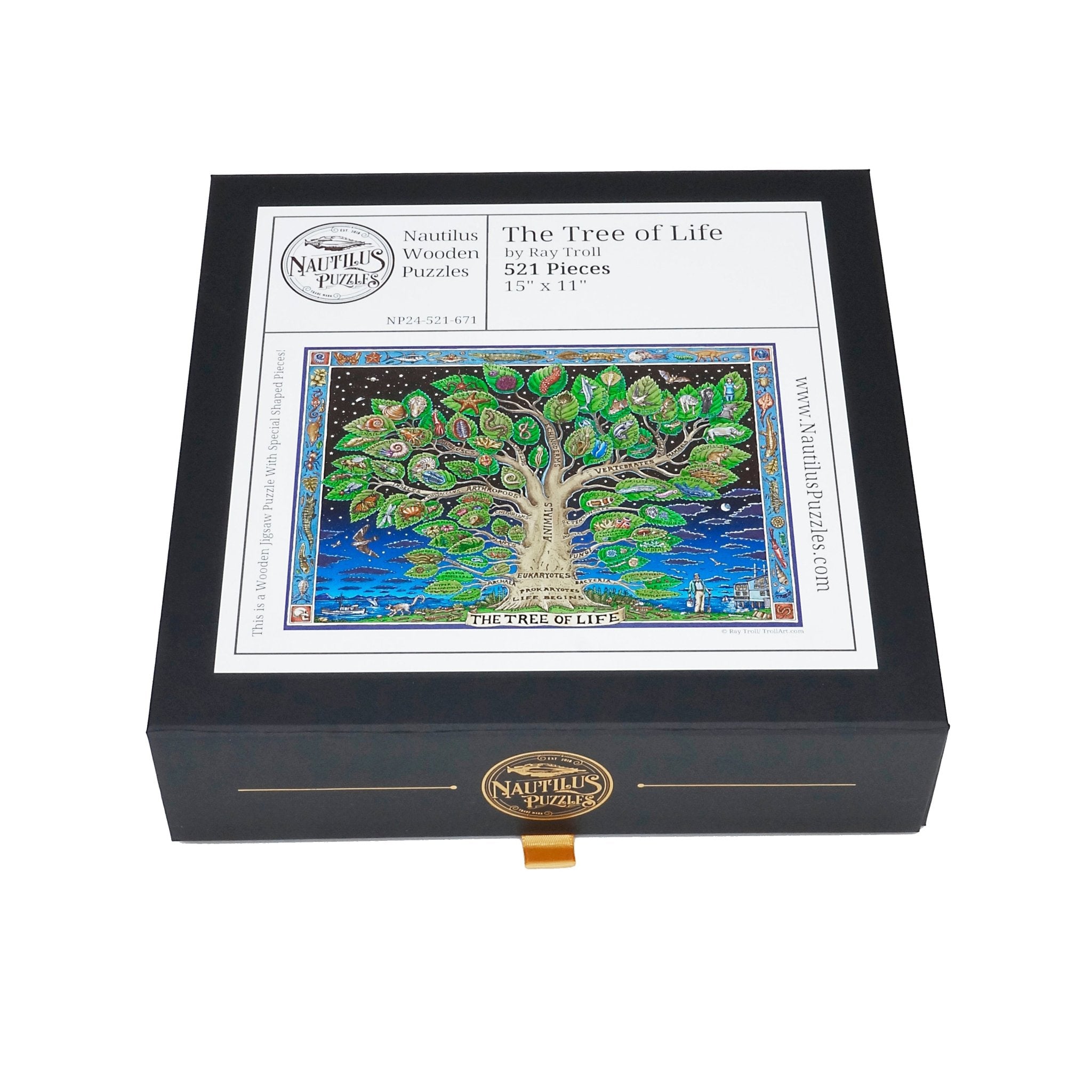 The Tree of Life (521 Piece Wooden Jigsaw Puzzle) - Nautilus Puzzles - Wooden Jigsaw Puzzles For Adults