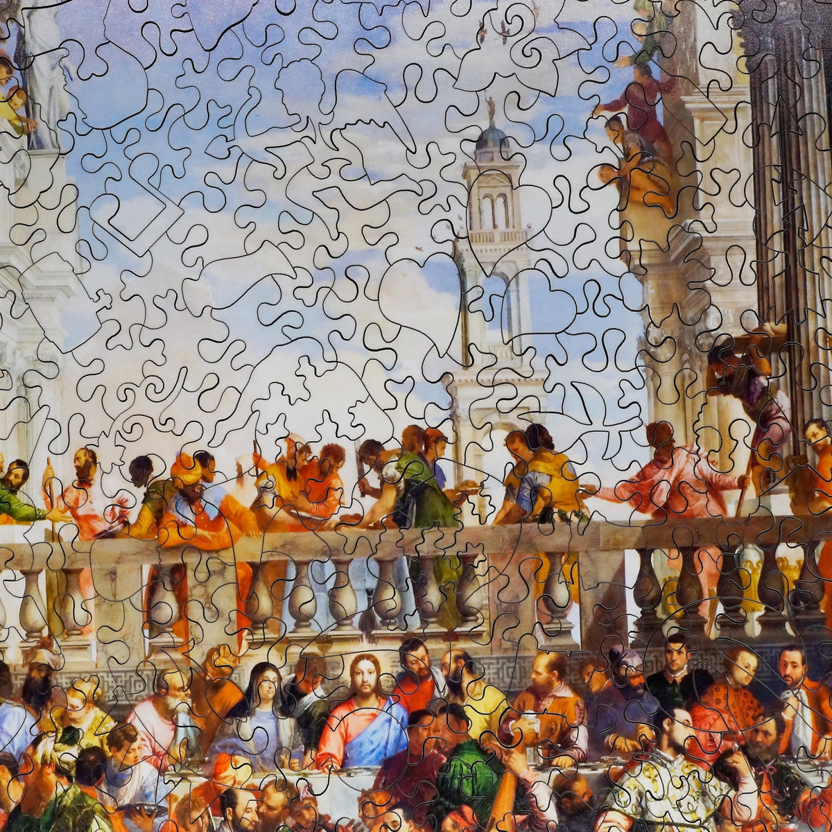 The Wedding Feast at Cana by Paolo Veronese (476 Piece Wooden Jigsaw Puzzle) - Nautilus Puzzles - Wooden Jigsaw Puzzles For Adults
