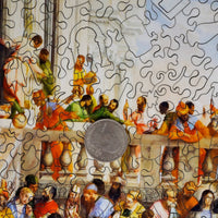 The Wedding Feast at Cana by Paolo Veronese (476 Piece Wooden Jigsaw Puzzle) - Nautilus Puzzles - Wooden Jigsaw Puzzles For Adults