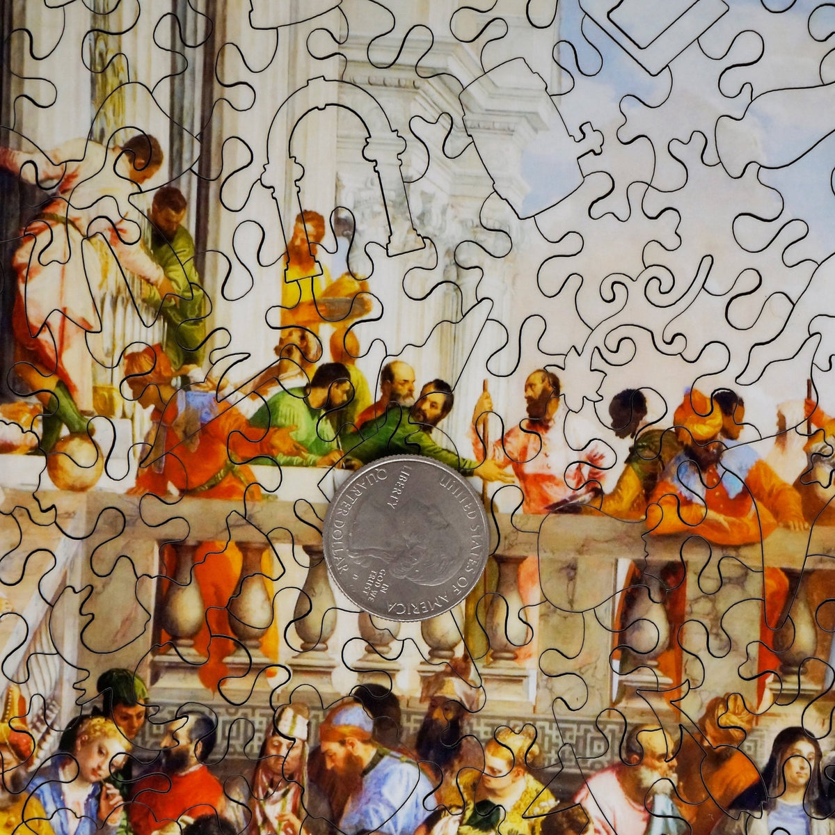 The Wedding Feast at Cana by Paolo Veronese (476 Piece Wooden Jigsaw Puzzle) - Nautilus Puzzles - Wooden Jigsaw Puzzles For Adults