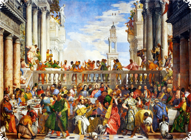 The Wedding Feast at Cana by Paolo Veronese (476 Piece Wooden Jigsaw Puzzle) - Nautilus Puzzles - Wooden Jigsaw Puzzles For Adults