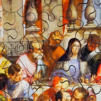 The Wedding Feast at Cana by Paolo Veronese (60 Piece Mini Wooden Jigsaw Puzzle) - Nautilus Puzzles - Wooden Jigsaw Puzzles For Adults