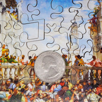 The Wedding Feast at Cana by Paolo Veronese (60 Piece Mini Wooden Jigsaw Puzzle) - Nautilus Puzzles - Wooden Jigsaw Puzzles For Adults