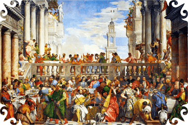 The Wedding Feast at Cana by Paolo Veronese (60 Piece Mini Wooden Jigsaw Puzzle) - Nautilus Puzzles - Wooden Jigsaw Puzzles For Adults