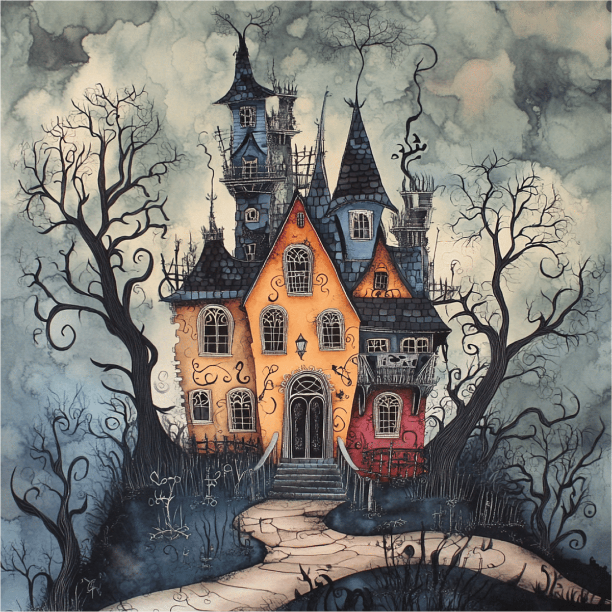 The Witch's House (50 Piece Mini Wooden Jigsaw Puzzle) - Nautilus Puzzles - Wooden Jigsaw Puzzles For Adults