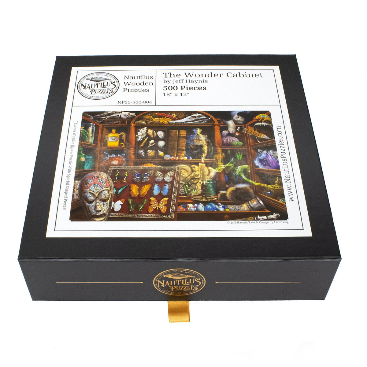The Wonder Cabinet (500 Piece Wooden Jigsaw Puzzle) - Nautilus Puzzles - Wooden Jigsaw Puzzles For Adults