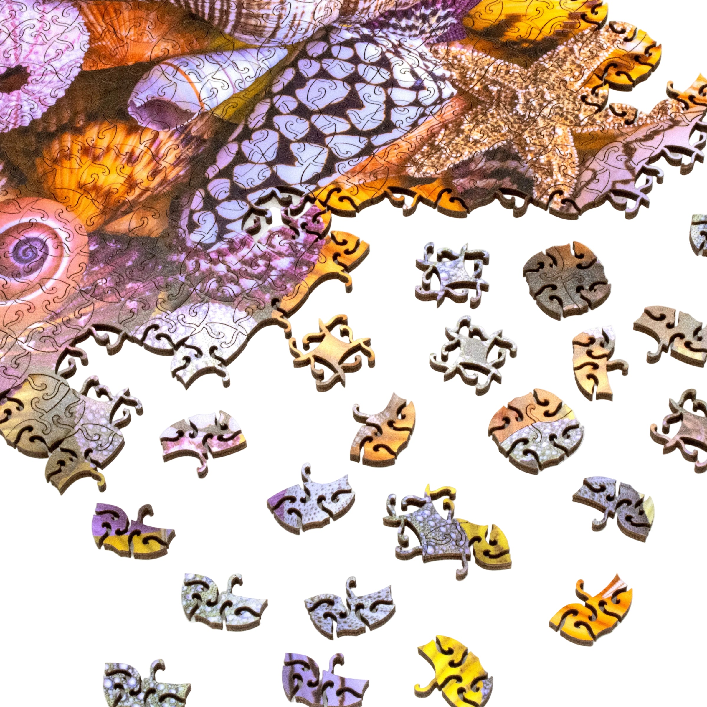 Hard Puzzle: Tidepool Tapestry- 397 Piece Wooden Puzzle