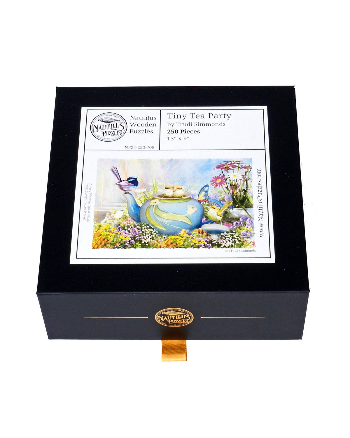 Tiny Tea Party (250 Piece Wooden Jigsaw Puzzle) - Nautilus Puzzles - Wooden Jigsaw Puzzles For Adults