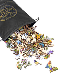 Tiny Tea Party (250 Piece Wooden Jigsaw Puzzle) - Nautilus Puzzles - Wooden Jigsaw Puzzles For Adults