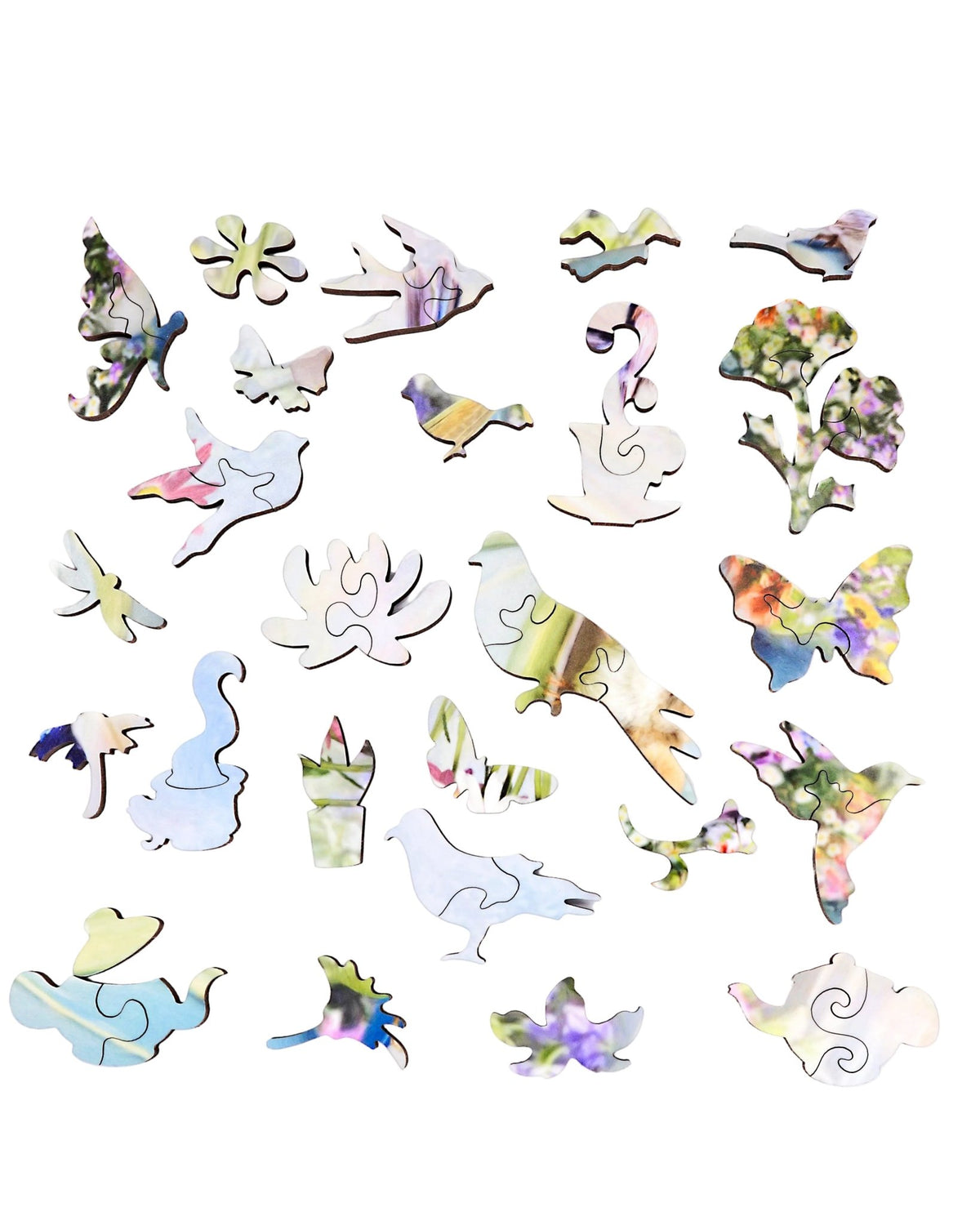Tiny Tea Party (250 Piece Wooden Jigsaw Puzzle) - Nautilus Puzzles - Wooden Jigsaw Puzzles For Adults
