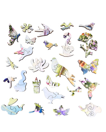 Tiny Tea Party (250 Piece Wooden Jigsaw Puzzle) - Nautilus Puzzles - Wooden Jigsaw Puzzles For Adults