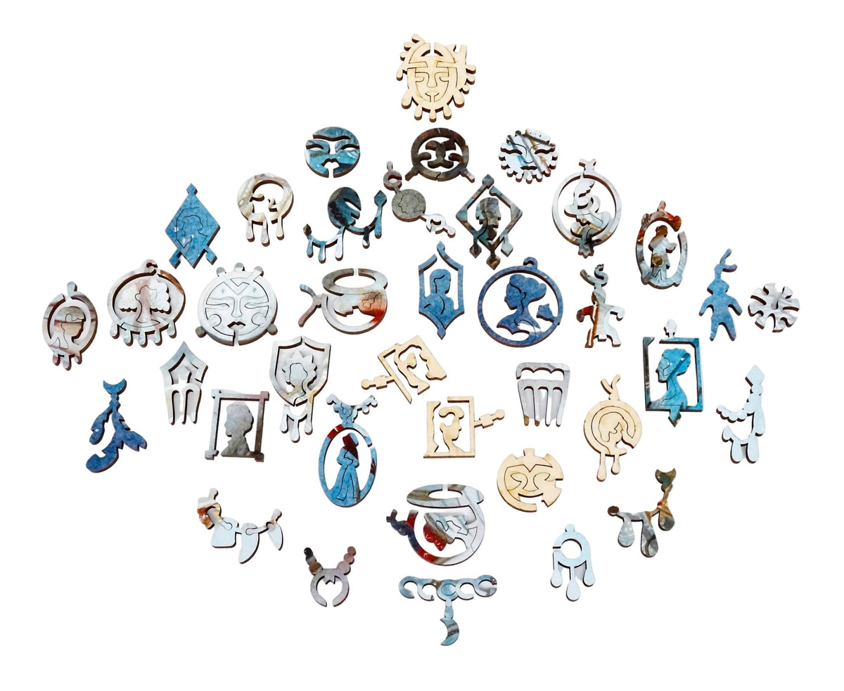 Tokens (461 Piece Wooden Jigsaw Puzzle) - Nautilus Puzzles - Wooden Jigsaw Puzzles For Adults