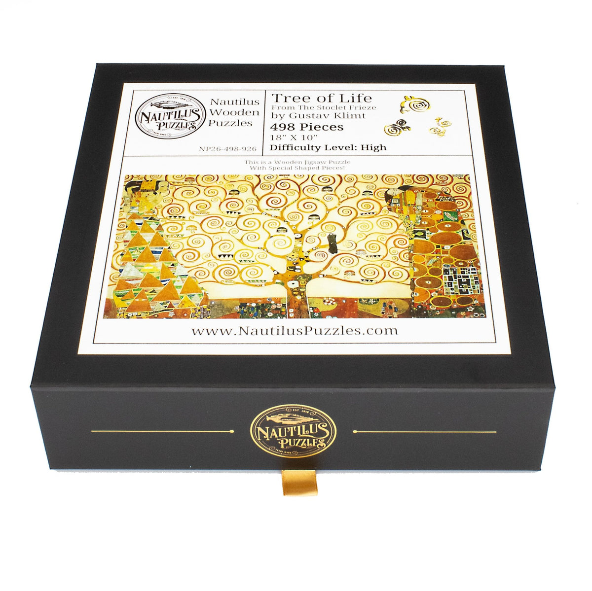Tree of Life From The Stoclet Frieze (498 Piece Wooden Jigsaw Puzzle) - Nautilus Puzzles - Wooden Jigsaw Puzzles For Adults