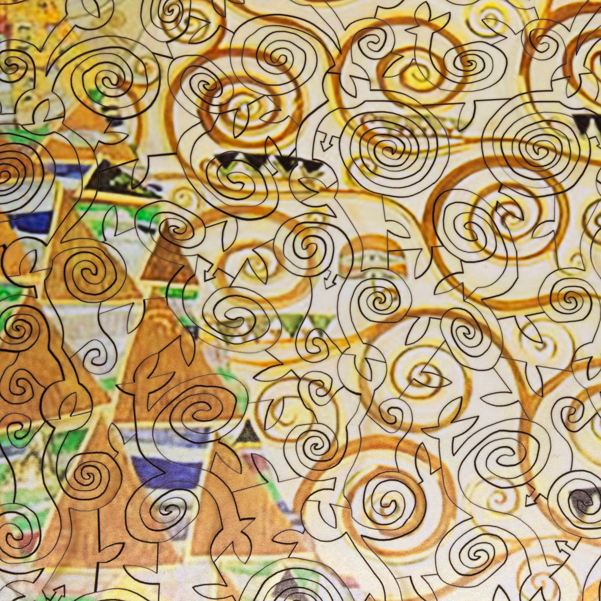 Tree of Life From The Stoclet Frieze (498 Piece Wooden Jigsaw Puzzle) - Nautilus Puzzles - Wooden Jigsaw Puzzles For Adults