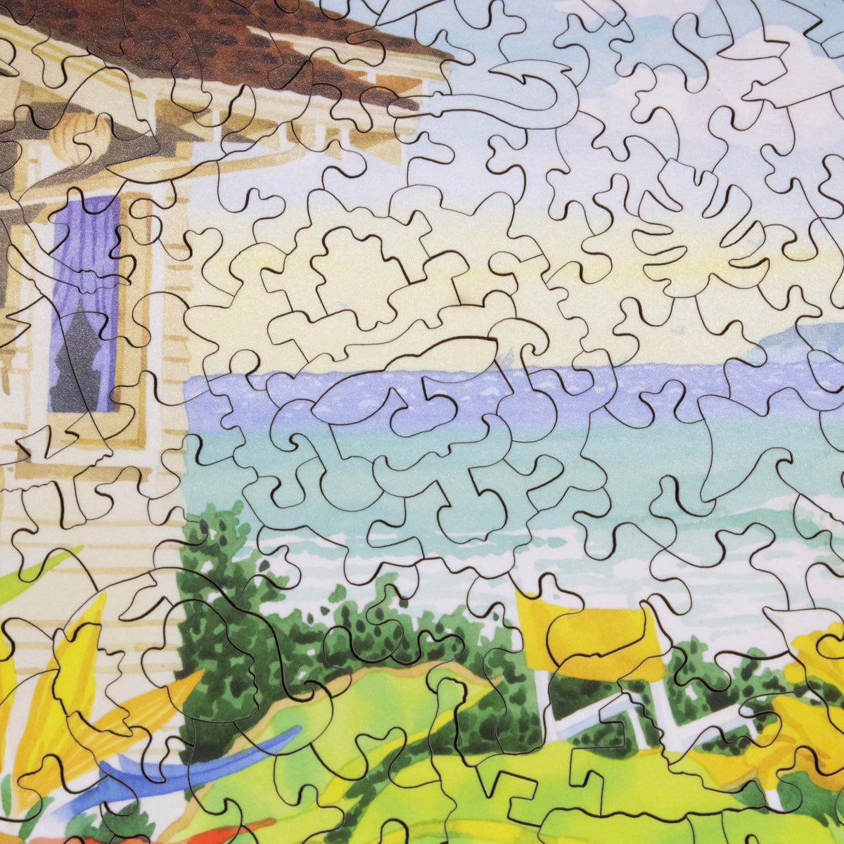 Tropical Summer (470 Piece Wooden Jigsaw Puzzle) - Nautilus Puzzles - Wooden Jigsaw Puzzles For Adults