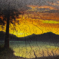 Twilight, Lake Tahoe (481 Piece Wooden Jigsaw Puzzle) - Nautilus Puzzles - Wooden Jigsaw Puzzles For Adults